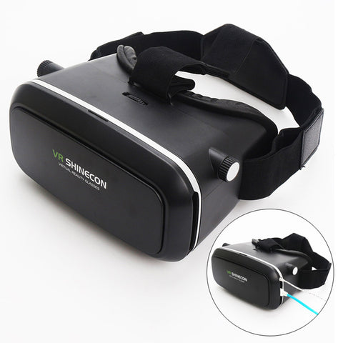 Original VR 3D Glasses Pro Virtual Reality VR Google Cardboard Headset Head Mount for Smartphone 4-6' + Remote Control