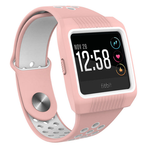 Accessories Set With Silicone Sport Band And Protective Case Cover for Fitbit Ionic Smart Watch