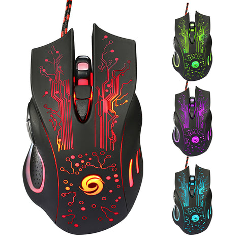 3200DPI LED Optical 6D USB Wired Gaming Mouse 6Buttons Game Pro Gamer Computer Mouse For PC Laptop High Quality