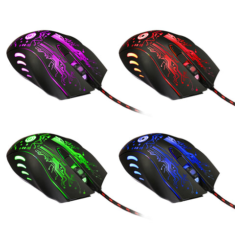 3200DPI LED Optical 6D USB Wired Gaming Mouse 6Buttons Game Pro Gamer Computer Mouse For PC Laptop High Quality