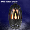 Wireless Bluetooth Speaker with LED Flame Lamp - Waterproof Stereo Bass Speaker