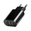 2A Dual USB Charger With USB Cable EU Quick Charge Wall Travel Mobile Phone Charger For Samsung Huawei Xiaomi LG iphone