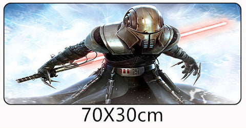 70x30cm Star Wars Force Unleashed Mouse Pad Speed Gamer Gaming Eat Chicken Mousepad America Fashion Laptop Notebook Mat XL