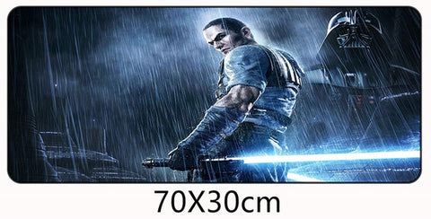 70x30cm Star Wars Force Unleashed Mouse Pad Speed Gamer Gaming Eat Chicken Mousepad America Fashion Laptop Notebook Mat XL