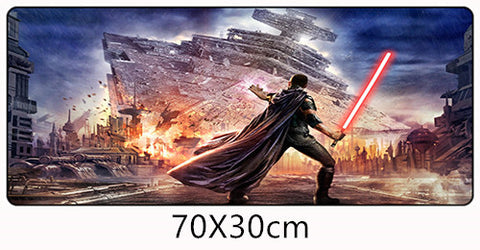 70x30cm Star Wars Force Unleashed Mouse Pad Speed Gamer Gaming Eat Chicken Mousepad America Fashion Laptop Notebook Mat XL