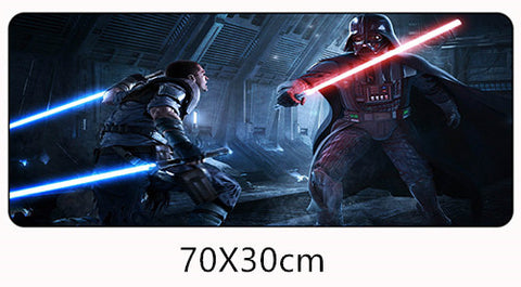 70x30cm Star Wars Force Unleashed Mouse Pad Speed Gamer Gaming Eat Chicken Mousepad America Fashion Laptop Notebook Mat XL