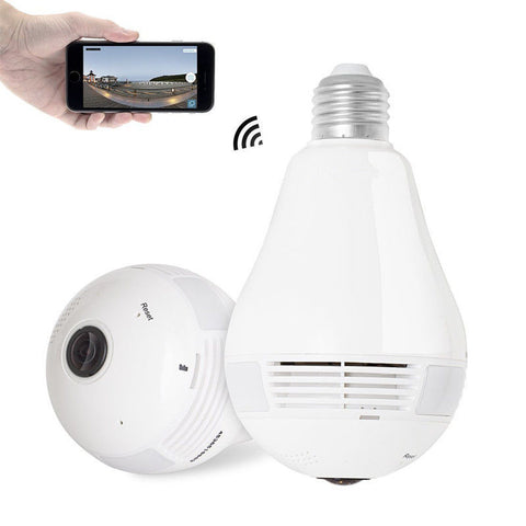 New Panoramic Camera 960P Wifi 360 degree Wireless Bulb Light IP Camera 1.3MP Home Security VR Camera