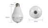 New Panoramic Camera 960P Wifi 360 degree Wireless Bulb Light IP Camera 1.3MP Home Security VR Camera