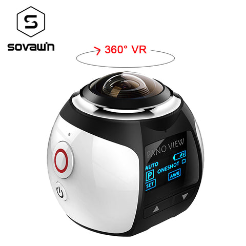 360 Degree Camera VR 4K Wifi Video Mini Panoramic 2448*2448 HD Panorama Action 30m Waterproof Sports Driving Cam 2018