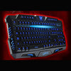 Original LED Game Keyboard 3 Colors Crack Illuminated USB Multimedia PC Gaming Keyboard Adjustable Backlight