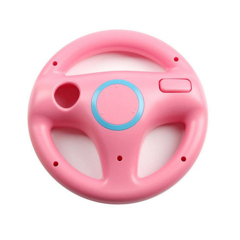 EastVita 5 Colors Plastic Innovative and ergonomlc design Game Racing Steering Wheel for Wii Kart Remote Controller