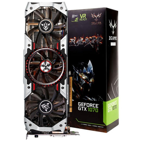 Game GTX 1070Ti Vulcan AD Graphics Card 1607/1683MHz 8Gbps GDDR5 256bit PCI-E 3.0 DirectX 12 SLI VR Ready 12