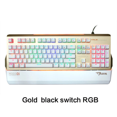 E-3lue EKM751 USB Wired Mechanical Gaming Keyboard High-speed 104 Keys Optional Colorful LED Backlit RGB Backlights