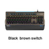 E-3lue EKM751 USB Wired Mechanical Gaming Keyboard High-speed 104 Keys Optional Colorful LED Backlit RGB Backlights