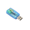 portable 3D External Sound Card Audio Adapter 5.1 USB To 3.5mm mic headphone Jack Stereo Headset