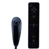 Black Motion Sensor Remote Controller + Wired Nunchuck Combo for Nintendo Wii Console