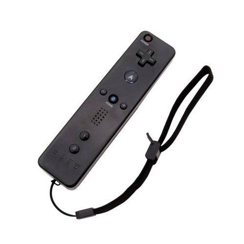 Black Motion Sensor Remote Controller + Wired Nunchuck Combo for Nintendo Wii Console