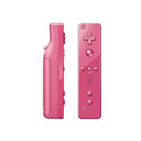 Pink 2 in 1 Remote Controller Built in Motion Plus + Nunchuck for Nintendo Wii Game