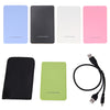 High Quality Slim Portable 2.5 HDD Enclosure USB 2.0 External Hard Disk Case SATA Hard Disk Drives HDD Case Plug And Play