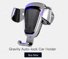 Universal Gravity Car Holder For iPhone 8 7 Samsung S8 Xiaomi Cell Phone Holder Air Vent Clip Car Mount Smartphone Stand