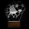 1Piece 3D Football Night Lamp Bursting Soccer 3D Optical illusion LED Lights Football Fans Decorative Lighting Glowing Led Lamp