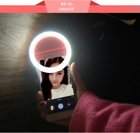 Selfie Luminous Lamp Night Light Ring For iPhone